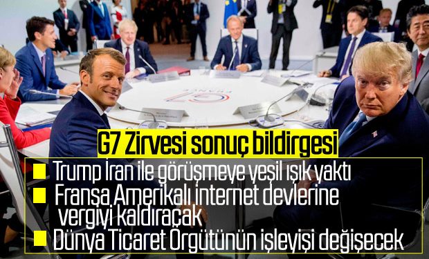 G7 Zirvesi sona erdi