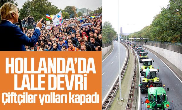 Hollanda’da çiftçi protestoları hayatı felç etti