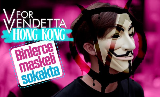 Hong Kong’daki eylemlerde maske dönemi