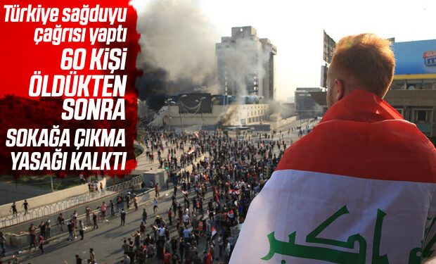 Irak’ta ölümlerin ardından sokağa çıkma yasağı kaldırıldı