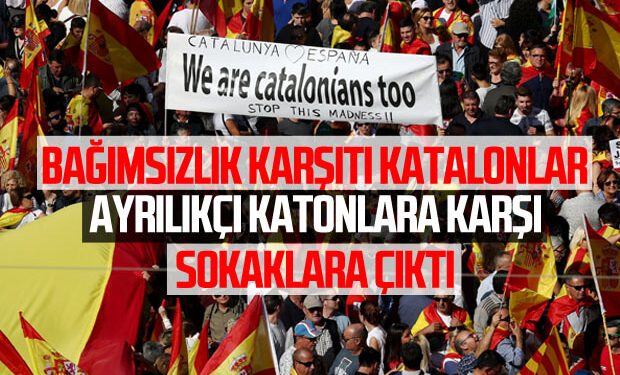 Katalonlar bu kez birlik için sokaklara çıktı