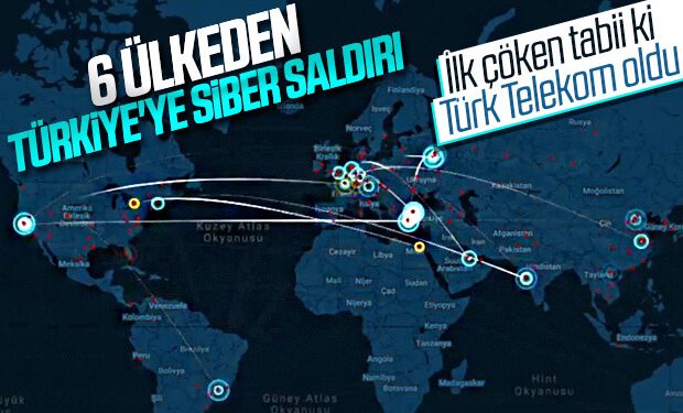 Pazar günü Türkiye’ye siber saldırı yapıldı
