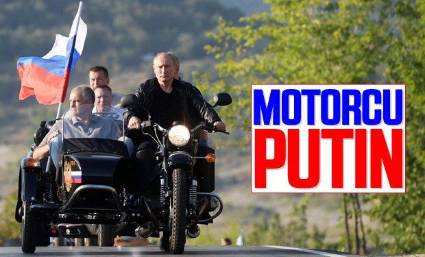 Putin motosiklete bindi