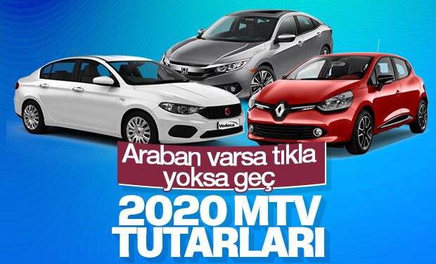 2020 yılı Motorlu Taşıtlar Vergisi tutarları