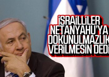 İsrail vatandaşları Netanyahu’ya dokunulmazlık istemiyor