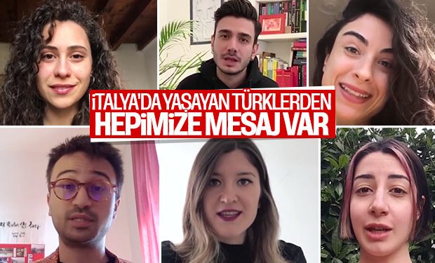 İtalya’daki Türk gençlerden ana vatana koronavirüs mesajı