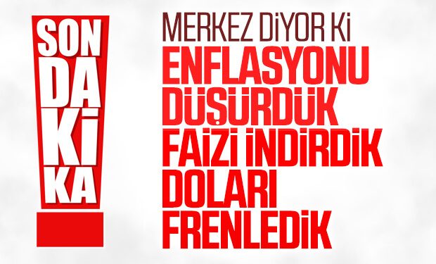 Merkez Bankası: Enflasyondaki düşüş ön plana çıktı