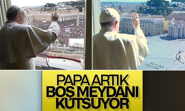 Papa Francis boş meydanı kutsadı