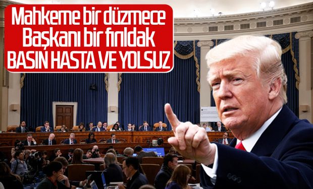 Trump: Düzmece bir mahkeme, hasta bir basınımız var
