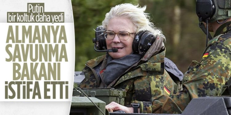 Alman Savunma Bakanı Christine Lambrecht istifa etti